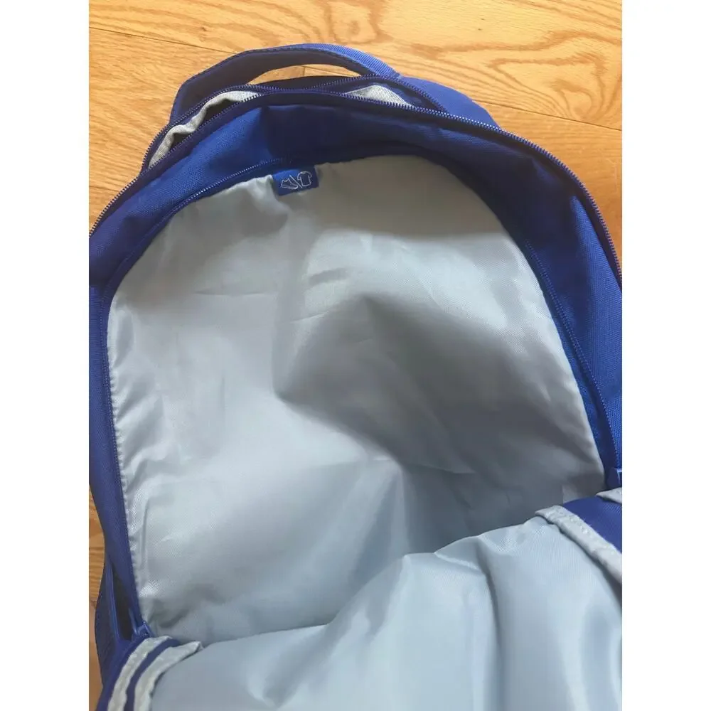 Royal Blue Under Armour Hustle 6.0 Backpack White Logo